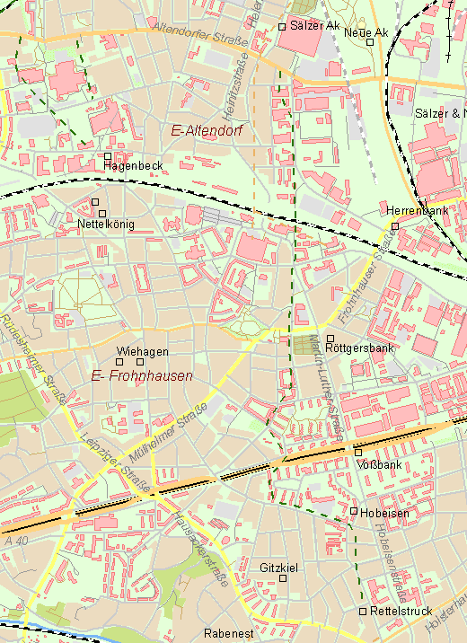 Karte Pferdebahn von Hobeisen