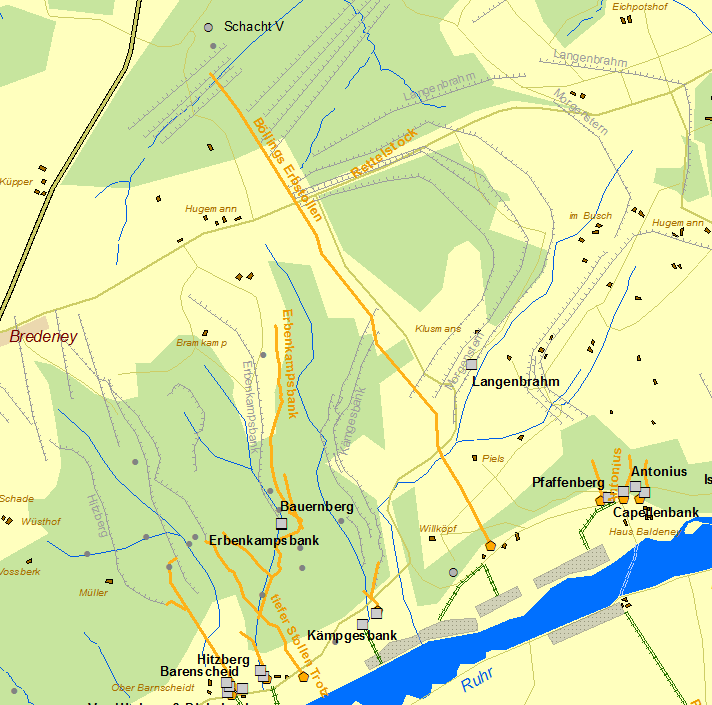 Historische Karte Langenbrahm