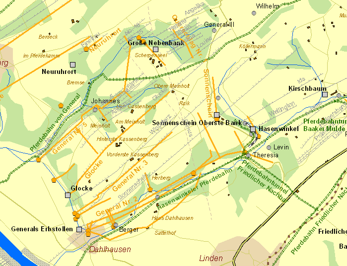 Historische Karte General Nr. 5 Stollen