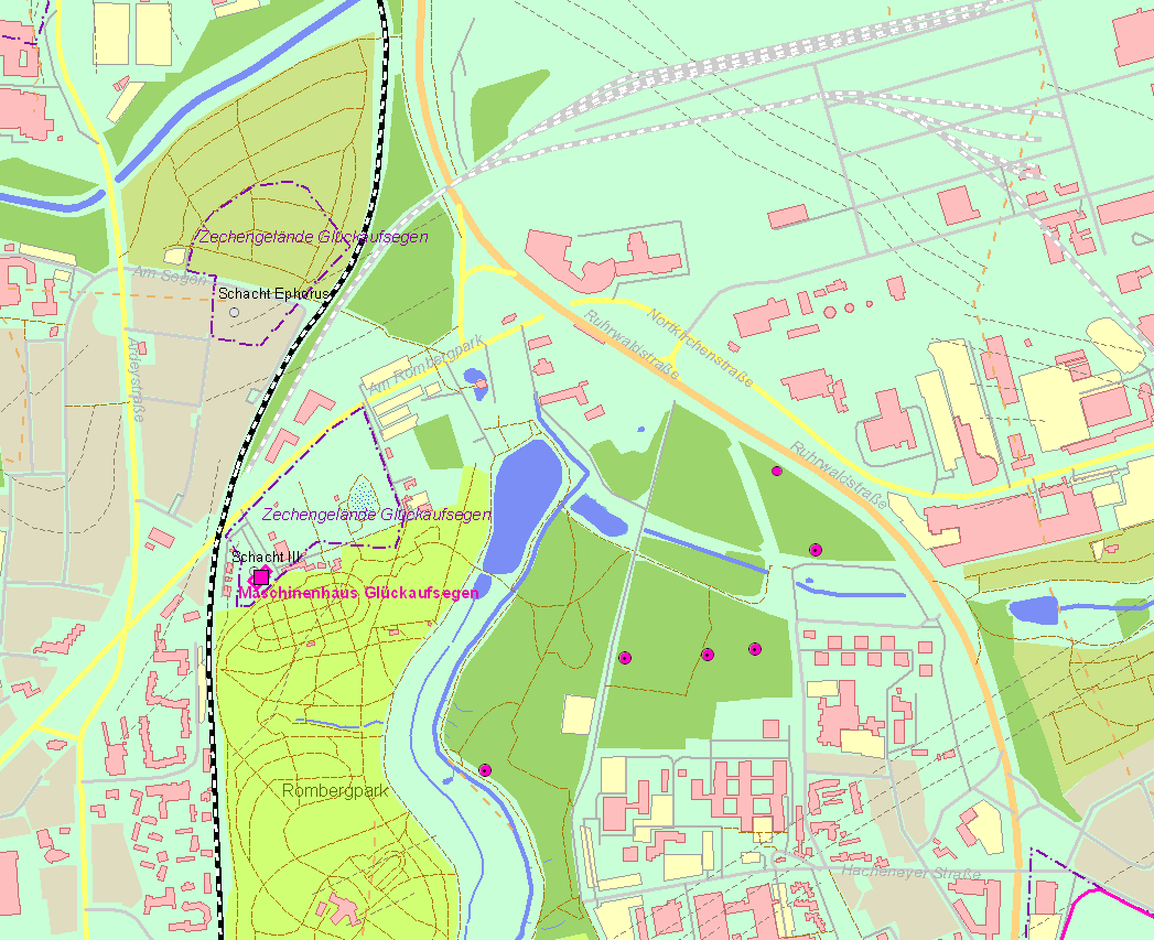 Umgebungskarte Rombergpark