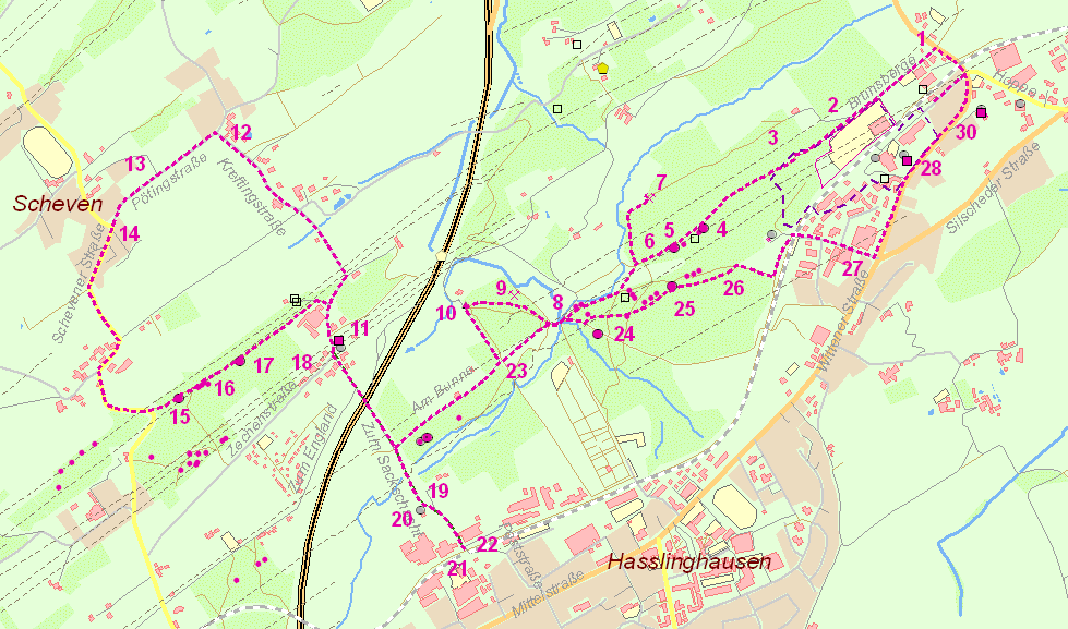 Karte Deutschlandweg